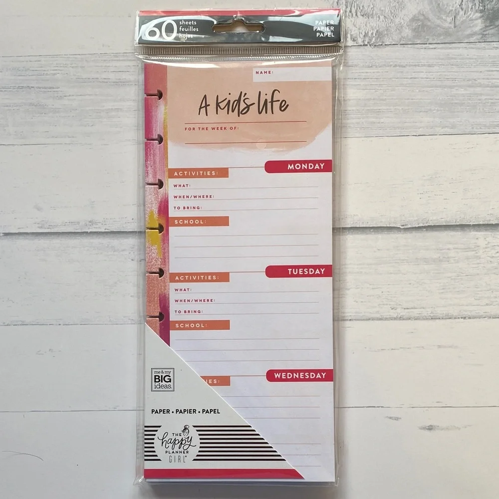 Happy Planner Kids Life & Weekly Meal Plan Notepads
